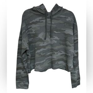 Ouray Cropped‎ Camoflage Print Women's Hoodie 100% Cotton size XL
